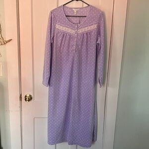 Charter Club Purple and White Polka Dot Intimates